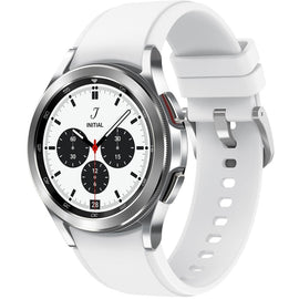 Samsung Galaxy Watch4 Classic, 42mm, Silver, Bluetooth - 16 GB - 1.50 GB Standard Memory - 1.2in - Android Wear - Bluetooth - GPS - Near Field Communication - Silver