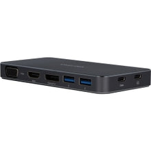 Load image into Gallery viewer, VisionTek VT200 USB-C Portable Dock - Dual Display - 100W Power Passthrough - TB3 / USB-C Portable docking Station - VGA - HDMI - DisplayPort - 2x USB 3.0 - for Windows, Apple Mac including M1, Chromebook