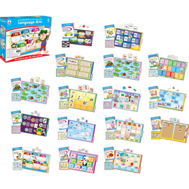 Carson-Dellosa CenterSOLUTIONS File Folder Games - Language Arts, Grade Kindergarten, Box Of 16