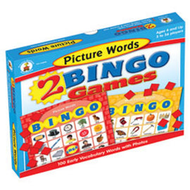 Carson-Dellosa Bingo Games, Picture Words