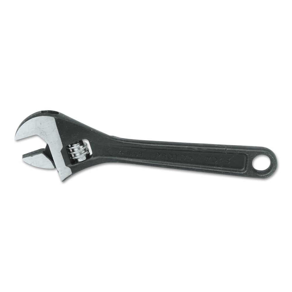 Protoblack Adjustable Wrenches, 4 in Long, 1/2 in Opening, Black Oxide