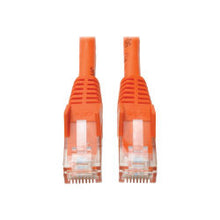 Load image into Gallery viewer, Tripp Lite Cat6 GbE Snagless Molded Patch Cable UTP Orange RJ45 M/M 35ft 35ft - 35.10 ft - 1 x RJ-45 Male Network - 1 x RJ-45 Male Network - Gold Plated Connector - Copper Plated Contact - Orange