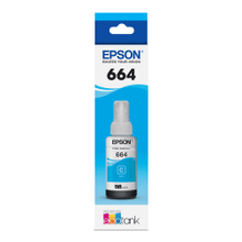 Load image into Gallery viewer, Epson 664 EcoTank Cyan Refill Ink Bottle, T664220-S