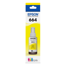 Epson 664 EcoTank Yellow Refill Ink Bottle, T664420-S