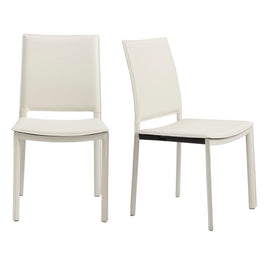 Eurostyle Kate Dining Chairs, White, Set Of 2 Chairs