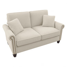 Load image into Gallery viewer, Bush Furniture Coventry 61inW Loveseat, Cream Herringbone, Standard Delivery