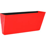 Storex Letter-Size Magnetic Wall Pocket, 7inH x 16inW x 4inD, Red