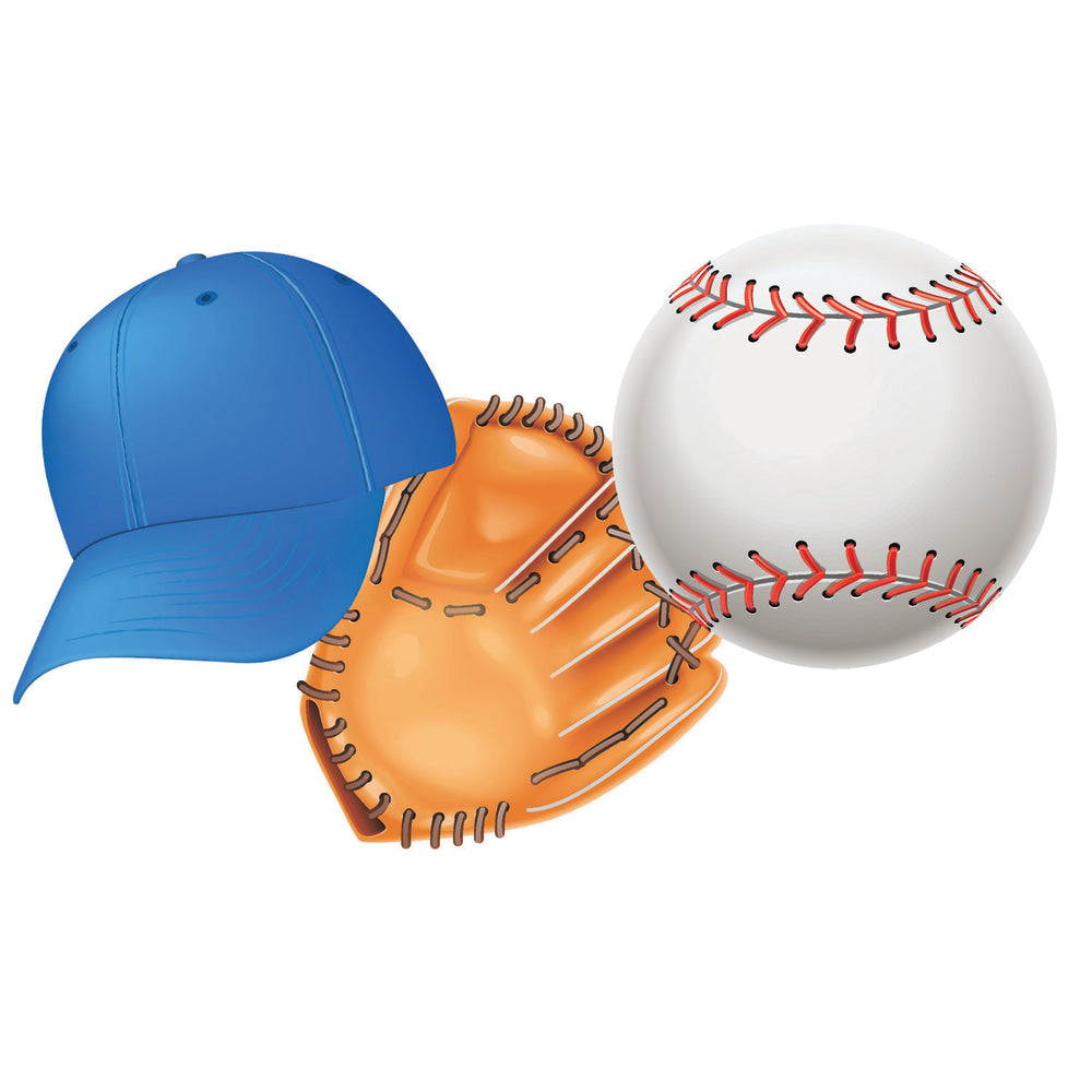 Eureka Paper Cutouts, 5in, Baseball, Pack Of 36