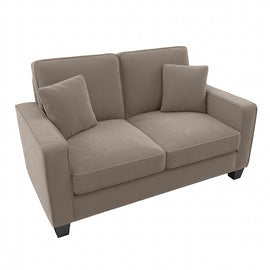 Bush Furniture Stockton 61inW Loveseat, Tan, Standard Delivery