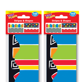 Trend Terrific Trimmers Variety Pack, 2-1/4in x 39in, Stripes & Shapes, Pack Of 286 Trimmers