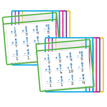 Load image into Gallery viewer, Teacher Created Resources Dry-Erase Pockets, 8-1/2in x 11in, Clear, 5 Per Pack, Set Of 2 Packs