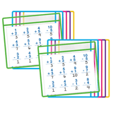 Teacher Created Resources Dry-Erase Pockets, 8-1/2in x 11in, Clear, 5 Per Pack, Set Of 2 Packs