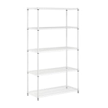 Load image into Gallery viewer, Honey-Can-Do Urban Steel Adjustable Shelving Unit, 5-Tiers, White