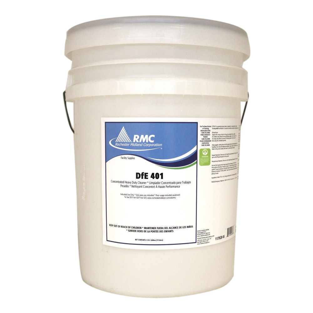 Rochester Midland DfE 401 All-Purpose Cleaner And Degreaser, Citrus Scent, 5 Gallon Container