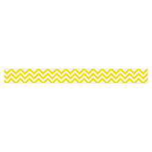 Load image into Gallery viewer, Creative Teaching Press Chevron Border - Chevron - 3in Height x 420in Width - Yellow, White - 1 Each
