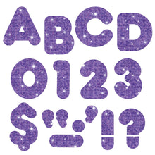 Load image into Gallery viewer, TREND Ready Letters, Glitter, 3in, Purple Sparkle, Pack Of 124