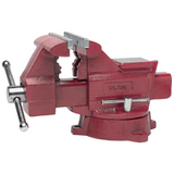 Utility Vises, 6 1/2 in Jaw, 3 13/16 in Throat, Swivel Base