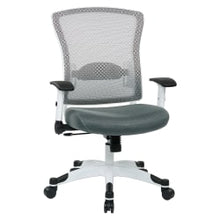 Load image into Gallery viewer, Office Star SPACE Seating Pulsar Ergonomic Mesh Mid-Back Managers Chair, Gray/White