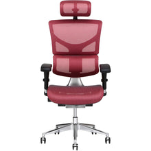 Load image into Gallery viewer, X-Chair X2 Ergonomic Mesh High-Back Task Chair With Headrest, Red