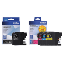 Load image into Gallery viewer, Brother LC103 Black; Cyan; Magenta; Yellow High-Yield Ink Cartridges, Pack Of 4, LC103SET-OD