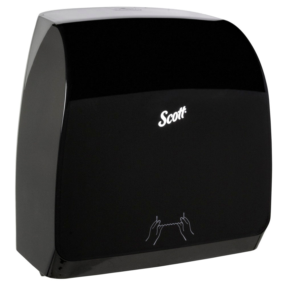 Scott Slimroll Manual Hard Roll Towel Dispenser, Black