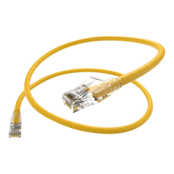 Unirise UNC Group Clearfit - Patch cable - RJ-45 (M) to RJ-45 (M) - 25 ft - CAT 6 - snagless - yellow