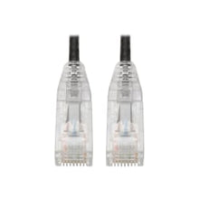 Load image into Gallery viewer, Tripp Lite Cat6 UTP Patch Cable (RJ45) - M/M, Gigabit, Snagless, Molded, Slim, Black, 1 ft. - 1 ft Category 6 Network Cable for Network Device, Printer, Photocopier, Router, Server, Computer, Modem, Switch, Workstation - 28 AWG - Black