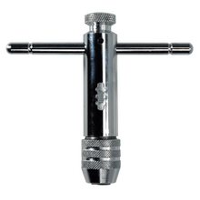 Load image into Gallery viewer, T-Handle Ratcheting Tap Wrenches, 1/4 - 1/2 in Tap Size, Carded