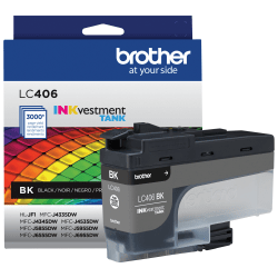 Brother LC406BK INKvestment Black Ink Tank
