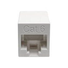 Load image into Gallery viewer, Tripp Lite Cat6 Straight-Through Modular Compact In-Line Coupler (RJ45 F/F), White, TAA - Network coupler - TAA Compliant - RJ-45 (F) to RJ-45 (F) - shielded - CAT 6 - white