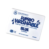 Ready 2 Learn Jumbo Washable Unscented Stamp Pads, 6 1/4in x 4in, Blue, Pack Of 2