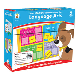 Carson-Dellosa Education Language Arts File Folder Games, Grade 3