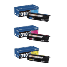 Load image into Gallery viewer, Brother TN310 3-Color Cyan/Magenta/Yellow Toner Cartridges, Pack Of 3 Cartridges, TN310CMY-OD