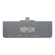 Load image into Gallery viewer, Eaton Tripp Lite Series USB C Docking Station HDMI USB-A SD/Micro SD PD Charging Gray - Docking station - USB-C / Thunderbolt 3 - HDMI
