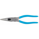Long Nose Pliers, Straight Needle Nose, High Carbon Steel, 8 3/8 in