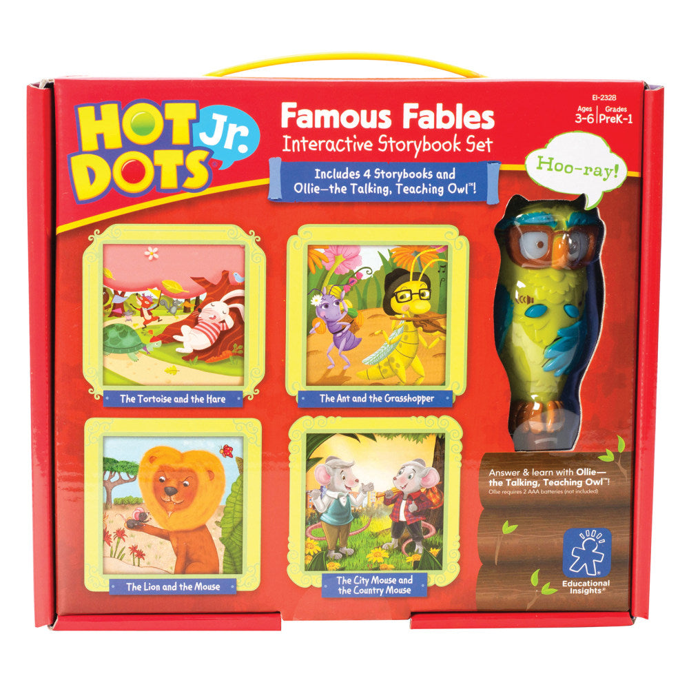 Educational Insights Hot Dots Jr. Famous Fables Interactive Storybooks 4-Book Set