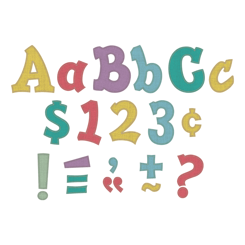 Teacher Created Resources Sassy Font Letters, 5in, Shabby Chic, Pre-K - Grade 8, Pack Of 238