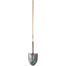 Blue Max Contractor Shovels, 12 X 9.5 Round Pt Blade, 48 in Wood Straight Handle
