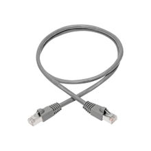 Load image into Gallery viewer, Tripp Lite Cat6a Snagless Shielded STP Network Patch Cable 10G Certified, PoE, Gray RJ45 M/M 3ft 3ft - 1.25 GB/s - Patch Cable - 3 ft - 1 x RJ-45 Male Network - 1 x RJ-45 Male Network - Shielding - Gray