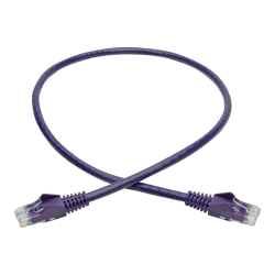 Tripp Lite Cat6 Gigabit Snagless Molded Ethernet Cable, 2ft, Purple