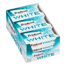 Load image into Gallery viewer, Trident White Wintergreen Sugar-Free Gum, 16 Pieces Per Pack, Box Of 9 Packs