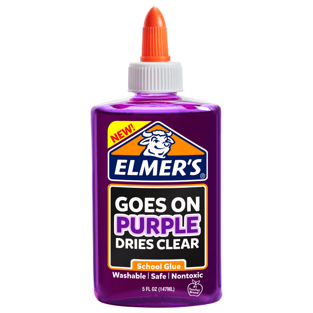 Elmers Disappearing School Glue, Purple, 5 Oz