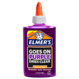Elmers Disappearing School Glue, Purple, 5 Oz