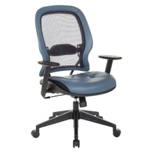 Load image into Gallery viewer, Office Star Space 57 Series Dark Air Grid Back Ergonomic Mesh High-Back Managers Office Chair, Blue