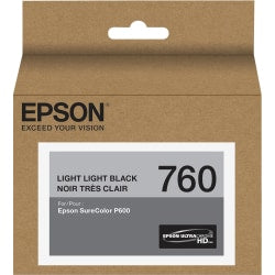 Epson UltraChrome HD T760 Original Ink Cartridge - Inkjet - Light Black - 1 Each