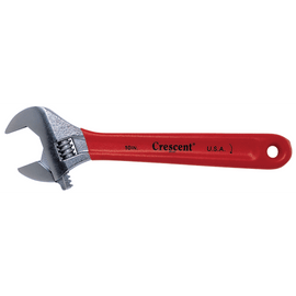 Cushion Grip Adjustable Wrenches, 12 in Long, 1 1/2 in Opening, Chrome