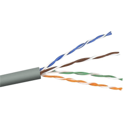 Belkin Cat.6 Network Cable - 1000 ft Category 6 Network Cable for Network Device, ATM - First End: Bare Wire - Second End: Bare Wire - 1.2 Gbit/s - 24 AWG - Pink