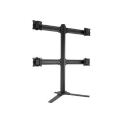 Chief KONTOUR K3F220B Desk Mount for Flat Panel Display - Black - Height Adjustable - 4 Display(s) Supported - 24in to 27in Screen Support - 59.97 lb Load Capacity - 75 x 75, 100 x 100 - VESA Mount Compatible