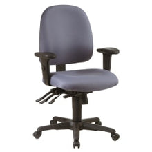Load image into Gallery viewer, Office Star Work Smart Ergonomic Multifunction High-Back Chair, 38-1/4inH, Gray/Black