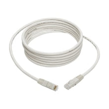 Load image into Gallery viewer, Tripp Lite 10ft Cat6 Gigabit Molded Patch Cable RJ45 M/M 550MHz 24AWG White - 1 x RJ-45 Male Network - 1 x RJ-45 Male Network - Gold-plated Contacts - White